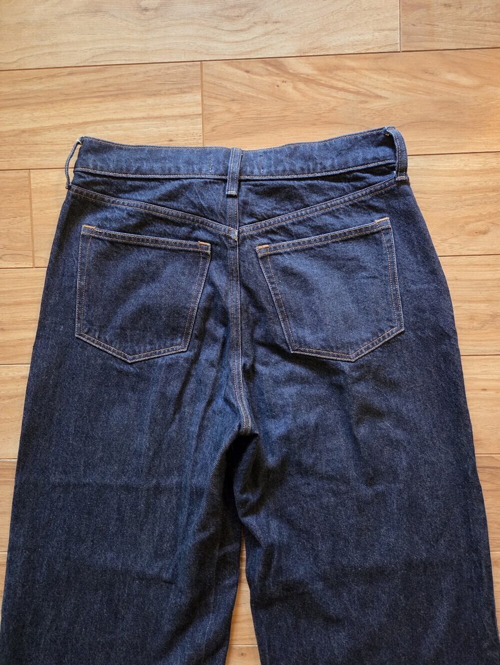 Abercrombie & Fitch High Rise Wide Leg Jeans Blue Size 28 Extra Long - Picture 8 of 10